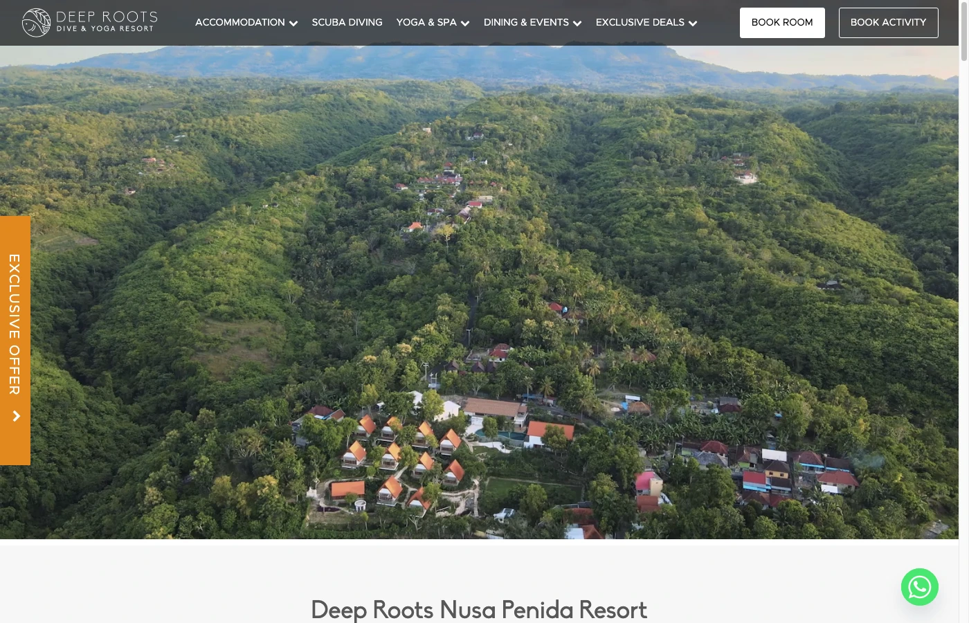 Deep Roots Penida — site web