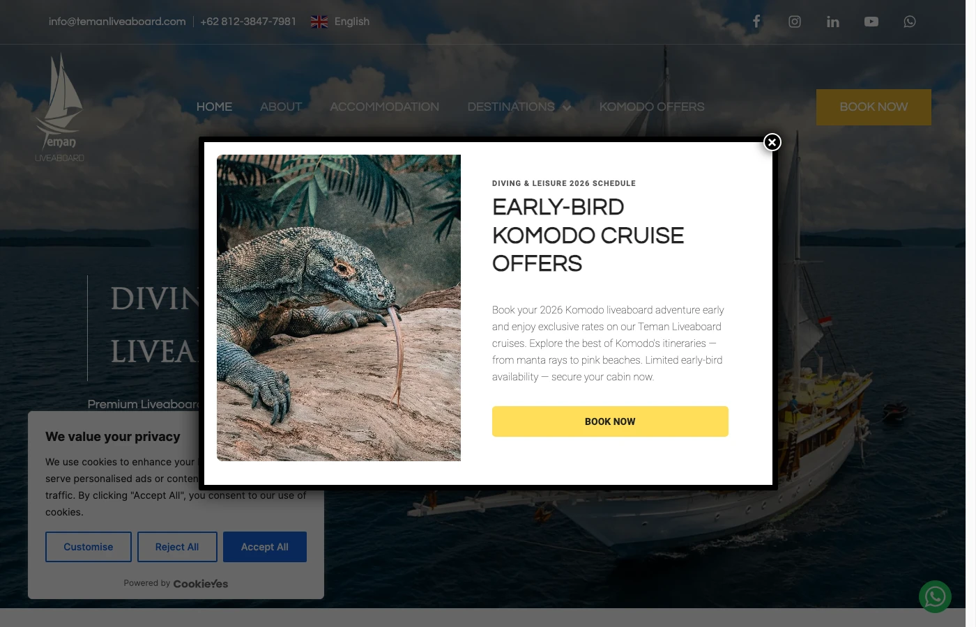 Teman Liveaboard — site web